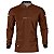 Camisa Agro Básica BRK Marrom Yellowstone com Proteção UV50+ - Imagem 1