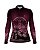 Camisa Feminina BRK Medalhão de São Bento Rosa Claro e Escuro UV50+ - Imagem 1