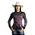 Camisa Feminina BRK Medalhão de São Bento Preto e Rosa UV50+ - Imagem 3