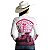 Camisa Feminina BRK Medalhão de São Bento Branco e Rosa UV50+ - Imagem 4