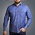Camisa Social Jeans Manga Longa Slim Fit BRK - Jeans Escuro - Imagem 2