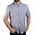 Camisa Social Xadrez BRK Manga Curta Slim Fit - Azul - Imagem 1
