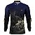 Camisa Agro BRK Azul e Preta Retroescavadeira com UV50+ - Imagem 1