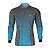 Camisa de Pesca Brk Mescla Cinza e Azul com Proteção UV50+ - Imagem 1