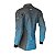 Camisa de Pesca Brk Mescla Cinza e Azul com Proteção UV50+ - Imagem 4