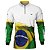 Camisa de Pesca Brasil Branca Brk com Proteção Solar UV 50+ - Imagem 1
