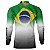 Camisa Agro BRK Verde e Branca Brasil Agro com UV50 + - Imagem 1