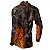 Camisa de Caça BRK Camuflado Laranja  Javali com UV50 + - Imagem 4