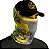 Bandana Black Mask BRK Tucunaré Amarelo com Uv50 - Imagem 1