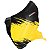 Bandana Black Mask BRK Amarelo Doodles com Uv50 - Imagem 2