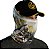 Bandana Black Mask BRK Robalo Cinza e Dourado com UV50+ - Imagem 1