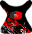Cinto Colete Apoiador de Carretilha Pesca Pesada Brk Preto-Vermelho - Imagem 4