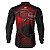 Camisa de Pesca BRK Vermelha com Preto Tucunaré com UV50 + - Imagem 2