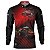 Camisa de Pesca BRK Vermelha com Preto Tucunaré com UV50 + - Imagem 1