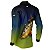 Camisa de Pesca BRK Azul e Verde Tucunaré Açu com UV50 + - Imagem 4