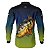 Camisa de Pesca BRK Azul e Verde Tucunaré Açu com UV50 + - Imagem 2