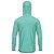 Camisa de Pesca com Capuz BRK Clean Turquesa com UV50 + - Imagem 2