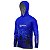 Camisa de Pesca com Capuz BRK Caiaque Azul com UV50 + - Imagem 4