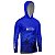 Camisa de Pesca com Capuz BRK Caiaque Azul com UV50 + - Imagem 3