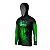 Camisa de Pesca com Capuz BRK Caiaque Verde com UV50 + - Imagem 4