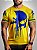 Camiseta Casual Brk Brasil Caveira Azul com UV 50+ - Imagem 1