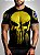 Camiseta Casual Brk Brasil Caveira Amarela com UV 50+ - Imagem 1