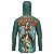 Camisa de Pesca com Capuz BRK Less Talk More Fishing com UV50 + - Imagem 2