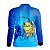 Camisa de Pesca Infantil BRK Tucunaré Azul com UV50 + - Imagem 2