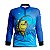 Camisa de Pesca Infantil BRK Tucunaré Azul com UV50 + - Imagem 1