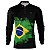 Camisa de Pesca BRK Preta Brasil com UV50 + - Imagem 1