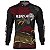 Camisa de Pesca BRK Pescador Rubro Negro Traíra com UV50 + - Imagem 1