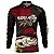 Camisa de Pesca BRK Pescador Rubro Negro Robalo com UV50 + - Imagem 1