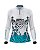 Camisa Feminina BRK Peixe Vazado Branco e Azul com UV50+ - Imagem 1
