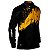 Camisa de Pesca BRK Preto e Amarelo com UV50 + - Imagem 3