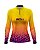 Camisa de Pesca Feminina BRK Fishing Onça Amarelo e Roxo com Proteção UV50+ - Imagem 1