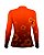 Camisa de Pesca Feminina BRK Flor Laranja com Proteção UV50+ - Imagem 2
