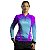 Camisa de Pesca Feminina BRK Floral Rosa e Azul com UV50+ - Imagem 3