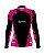Camisa de Pesca Feminina BRK Preta e Rosa Florida com UV50+ - Imagem 1