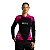 Camisa de Pesca Feminina BRK Preta e Rosa Florida com UV50+ - Imagem 3