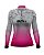 Camisa de Pesca Feminina BRK Branca e Rosa Camuflada com UV50+ - Imagem 1