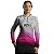 Camisa de Pesca Feminina BRK Branca e Rosa Camuflada com UV50+ - Imagem 3
