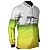 Camisa de Pesca BRK Isca Artificial XRAP Verde e Branca com UV50+ - Imagem 3
