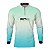 Camisa de Pesca BRK Ciano e Branco com Proteção UV50+ - Imagem 1