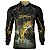 Camisa de Pesca BRK Preta Camo Tucunaré Amarelo com Proteção UV50+ - Imagem 1