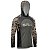 Camisa de Pesca Com Capuz BRK Cinza e Real Tree Camuflado com UV50+ - Imagem 3