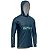 Camisa de Pesca Com Capuz Azul BRK Tucunaré Azul com UV50+ - Imagem 3