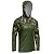 Camisa de Pesca Com Capuz BRK Verde Camuflado com UV50+ - Imagem 3