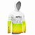 Camisa de Pesca Com Capuz Branca e Verde BRK XRAP com UV50+ - Imagem 3