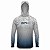 Camisa de Pesca Com Capuz BRK Branco Camuflado e Azul com UV50+ - Imagem 1