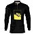 Camisa de Pesca BRK 'Lure Sinking Minnow' Preta com UV50+ - Imagem 1